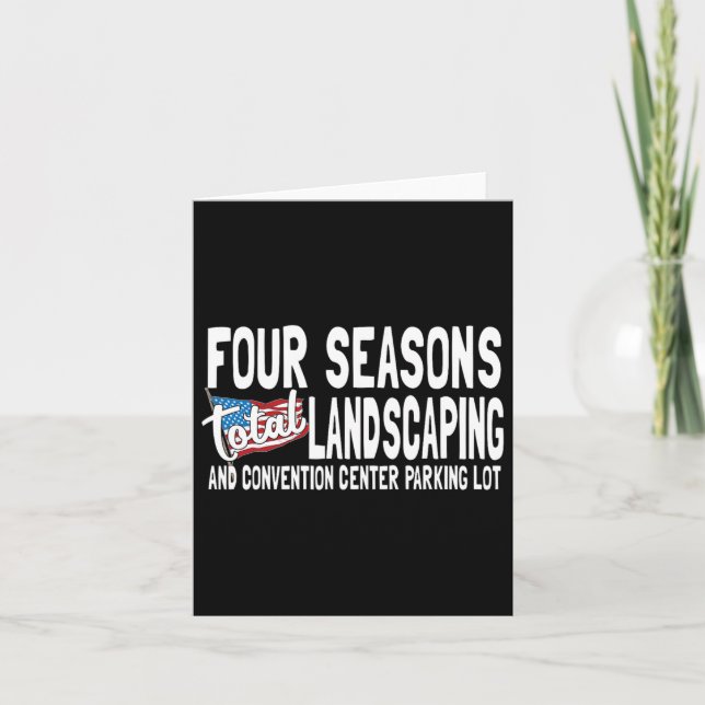 Landscaper Total Landscaping Halloween Costume  Card (Front)