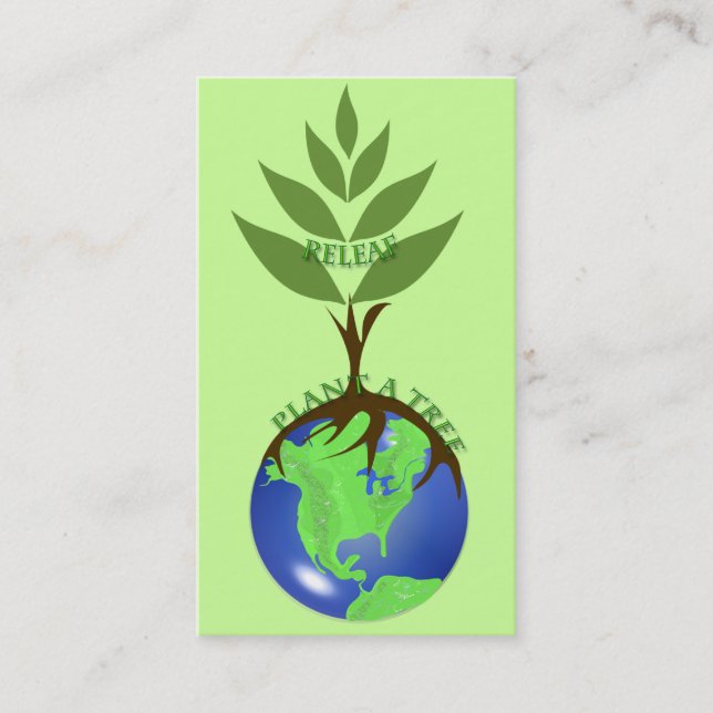 LandScaper's Business CardReLeaf - Plant A Tree Business Card (Front)