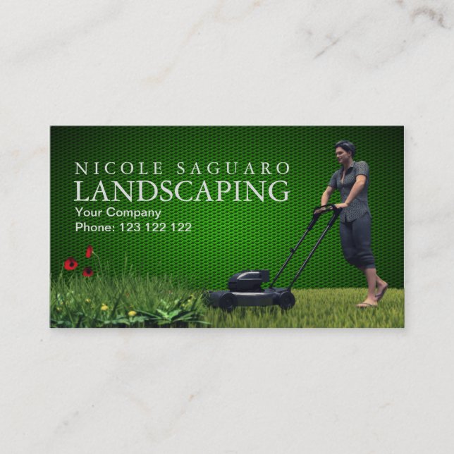 Landscapers Gardeners Business Card (Front)