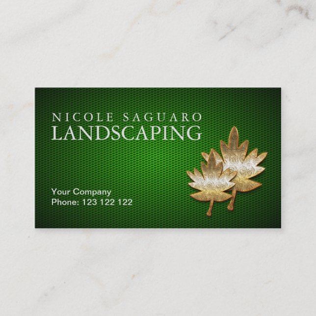 Landscapers Gardeners Business Card (Front)
