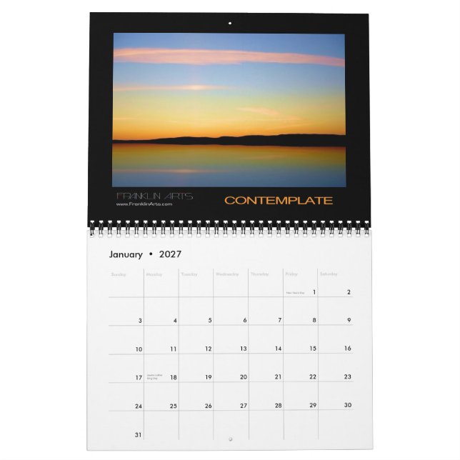 Landscapes 2012 calendar (Jan 2027)