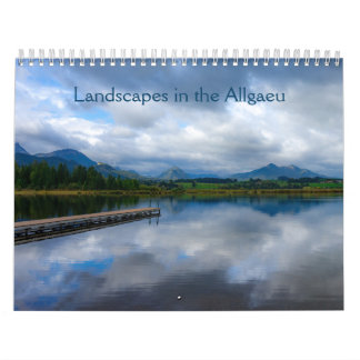 Landscapes in the Allgaeu, Bavaria, Germany Calendar