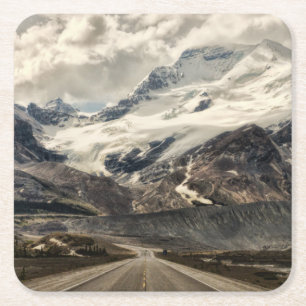 Landscapes of Alberta, Canada Square Paper Coaster