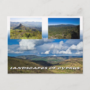 Landscapes of cyprus postcard