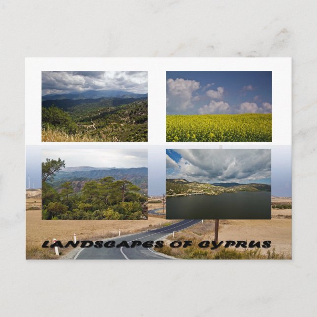 Landscapes of Cyprus postcard (Front)