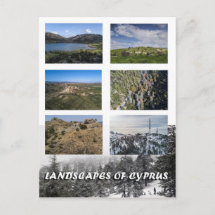 Landscapes of cyprus postcard