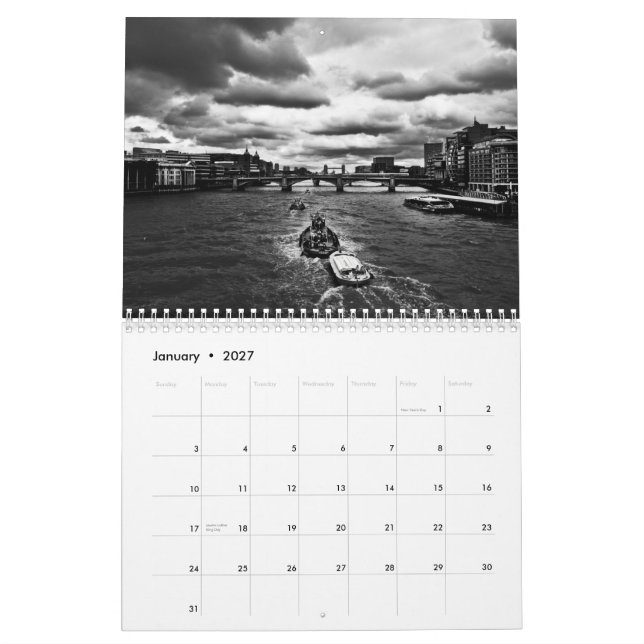 Landscapes of the United Kingdom Calendar (Jan 2027)