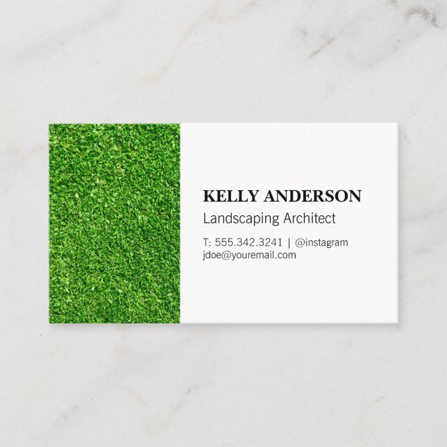 Landscaping Architect | Grass Business Card (Front)