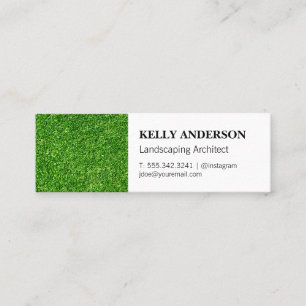 Landscaping Architect Grass Mini Business Card