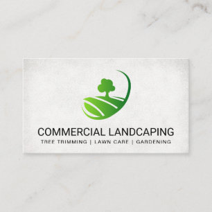 Landscaping Architect   Tree in Field Business Card