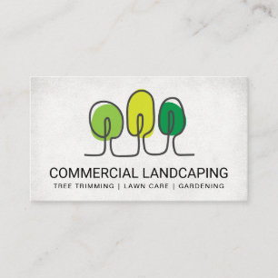 Landscaping Architect   Trees Business Card