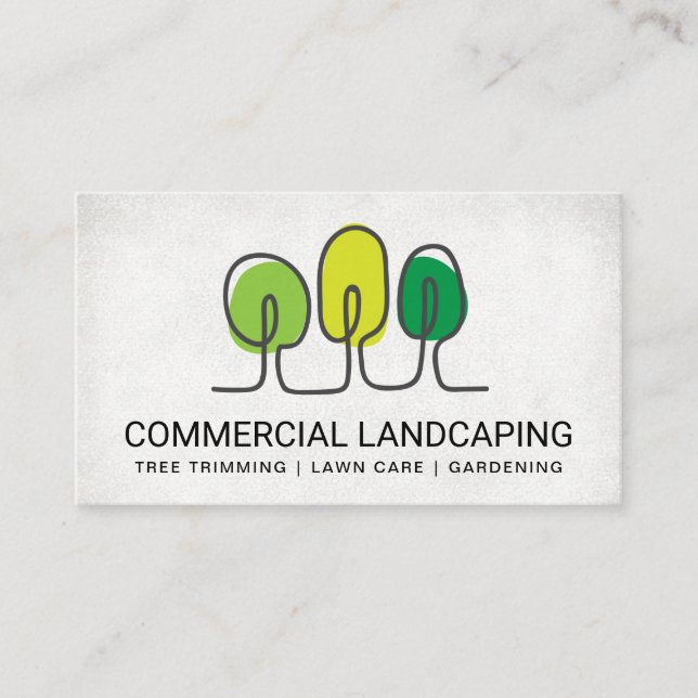 Landscaping Architect | Trees Business Card (Front)