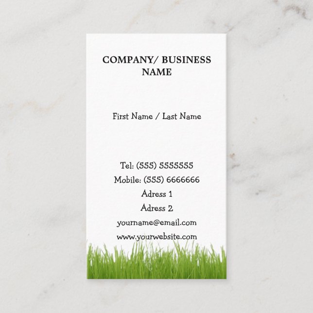 Landscaping Business Card (Front)
