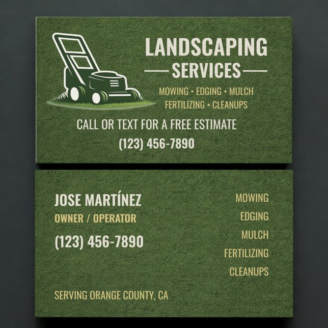 Landscaping Business Card (Creator Uploaded)