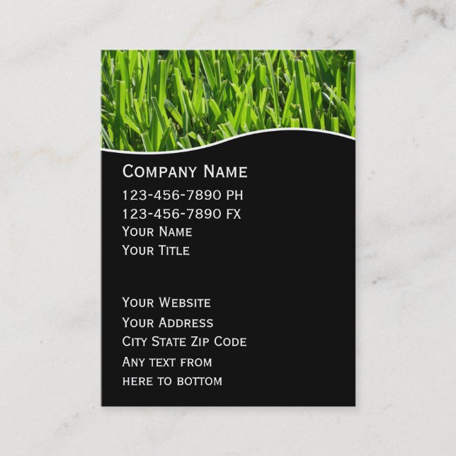 Landscaping Business Cards (Front)