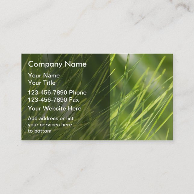 Landscaping Business Cards (Front)