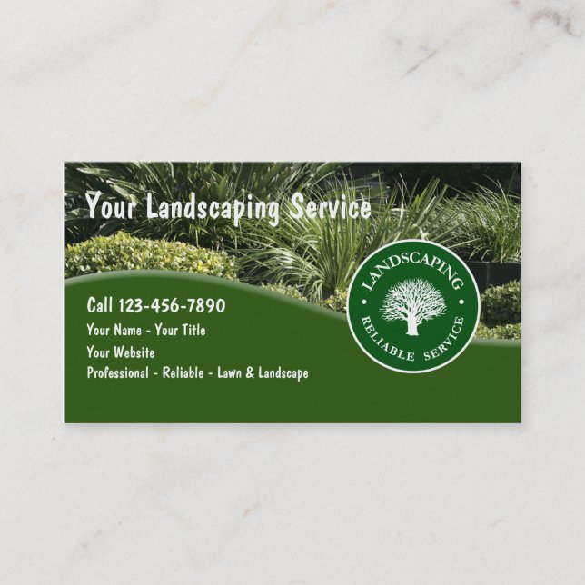 Landscaping Business Cards (Front)