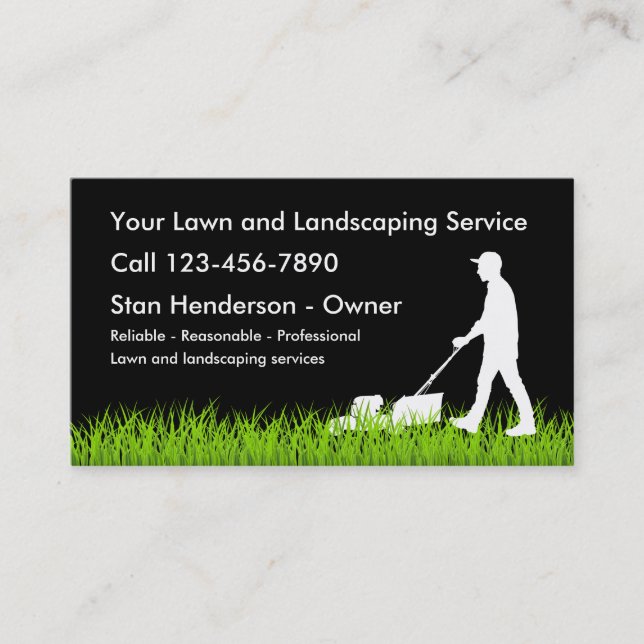 Landscaping Business Profile Cards (Front)