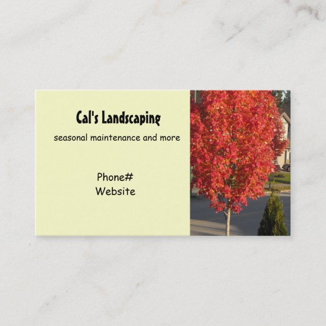 Landscaping Design Business Card (Front)