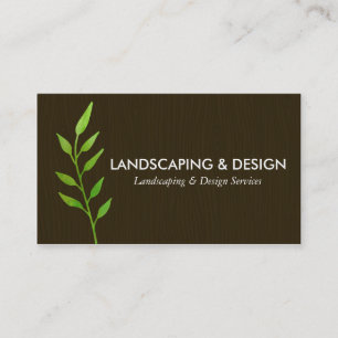 Landscaping & Design Modern Bark Business Card
