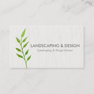 Landscaping & Design Modern Business Card
