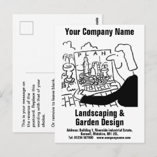 Landscaping & Garden Design Postcard
