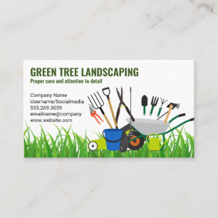 Landscaping   Garden Tool Set   Lawn Business Card
