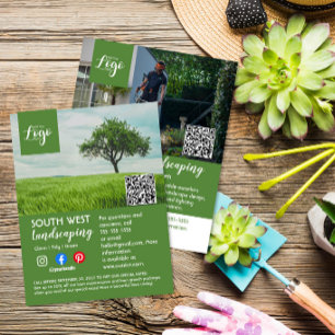landscaping gardener tree surgeon arborist   flyer