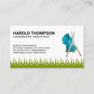 Landscaping   Gardening Equipment Business Card