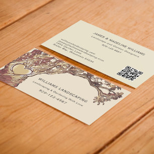 Landscaping Gardening Tree Business Card