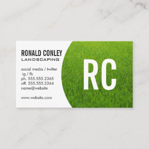 Landscaping Grass Business Card