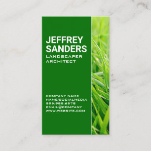 Landscaping   Green Grass Business Card