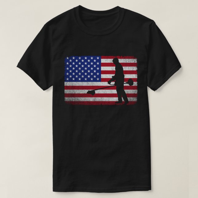 Landscaping Landscaper Gardening Gardener American T-Shirt (Design Front)