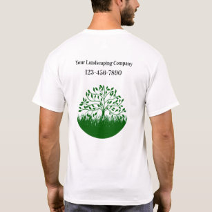 Landscaping Lawn Business Logo Work Tee Shirts