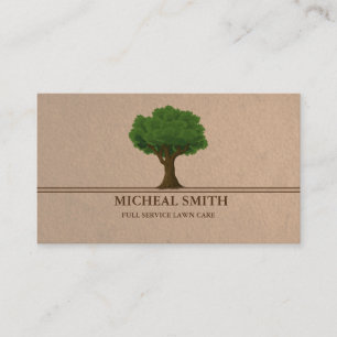 Landscaping Lawn Care Gardener Business Card