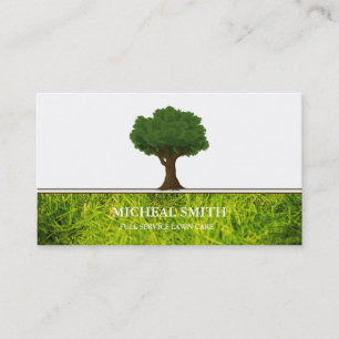 Landscaping Lawn Care Gardener Business Card