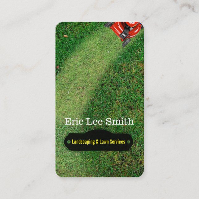 Landscaping/Lawn care/Gardener Business Card (Front)