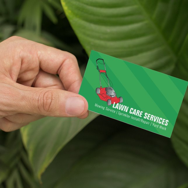 Landscaping Lawn Care Gardening Business Card (Creator Uploaded)