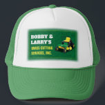 Landscaping Lawn Care Grass Cutting Template Trucker Hat<br><div class="desc">Increase visibility by creating and printing trucker hats for your landscaping (grass cutting) lawn care company with this effective trucker hat customizable template. See the matching business cards and other possible matching products for precision branding that motivate potential clients to choose you and your brand. Choose different availabel colours.</div>