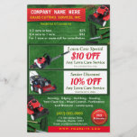 Landscaping Lawn Care Mower Half Page Template<br><div class="desc">Customize this lawn care (landscaping) half page flyer template design to suit your needs and business. This lawn care template displays lawn mower and green grass.</div>