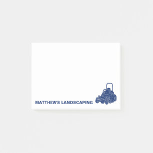 Landscaping Lawn Mowing Business Personalized Post-it Notes