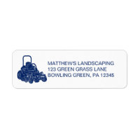 Landscaping Lawn Mowing Business Return Address
