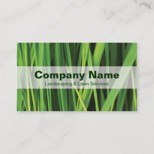 Landscaping & Lawn Services Nature Business Card