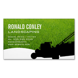 Landscaping Magnetic Business Card