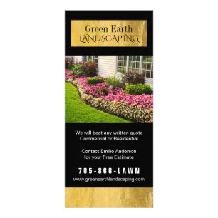 Landscaping Price List Flyer Rack Card