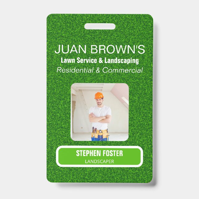 Landscaping Services | Lawn Care & Garden Design Badge (Front)