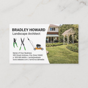 Landscaping Tools   Backyard Gard Lawn Business Card