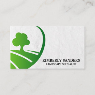 Landscaping Tree in a Field Business Card