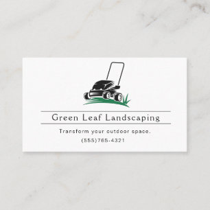 Landscaping Yard Garden Service Business Card