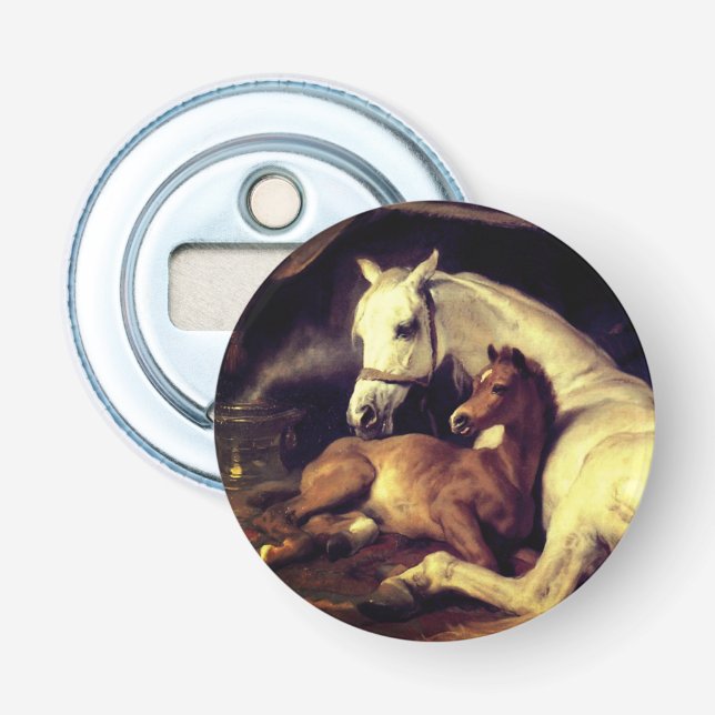 Landseer Horses Bottle Opener (Front)